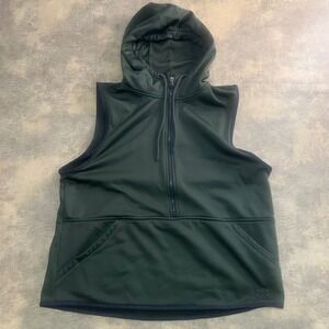 Under Armour Storm 1 Sleeveless Hoodie Mens XL Green Half Zip Pullover 1280702